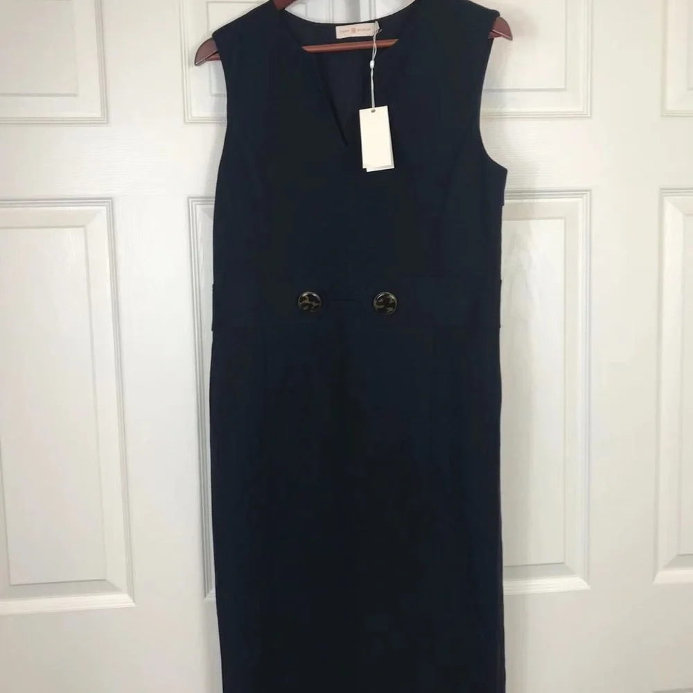 NWT $398 Tory Burch Wool Briana Dress in Black